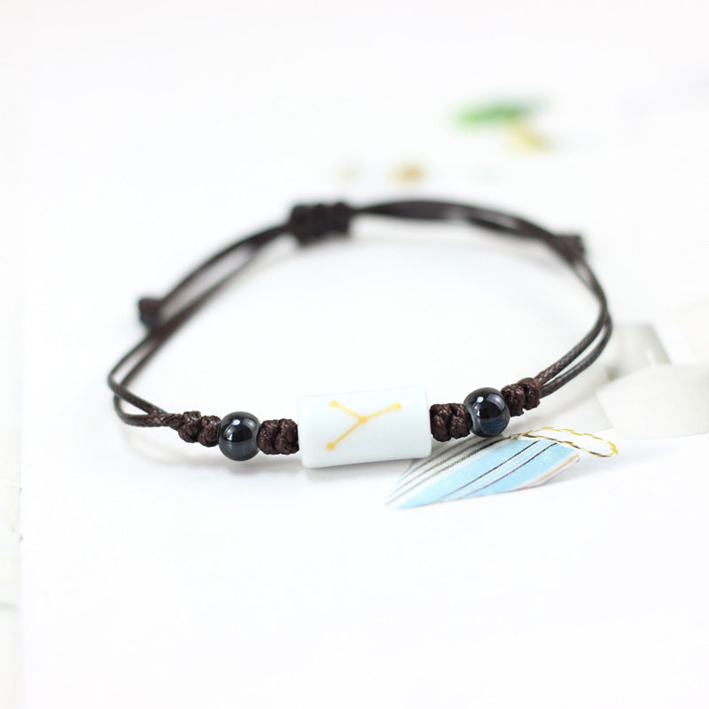 Wholesale Twelve Constellation Ceramic Couple Bracelet